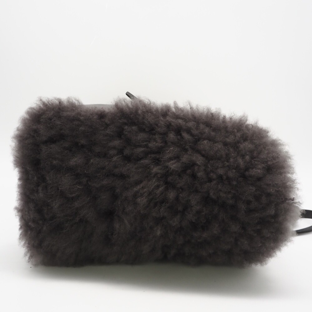 Valextra Fur Leather Large Tote Bag - Bag, Gray Leather, Polyester, Women's - Picture 5 of 15